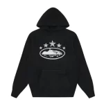 Corteiz 5 Starz Alcatraz Hoodie Black