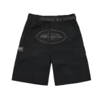 Corteiz Alcatraz Cargo Shorts Triple Black