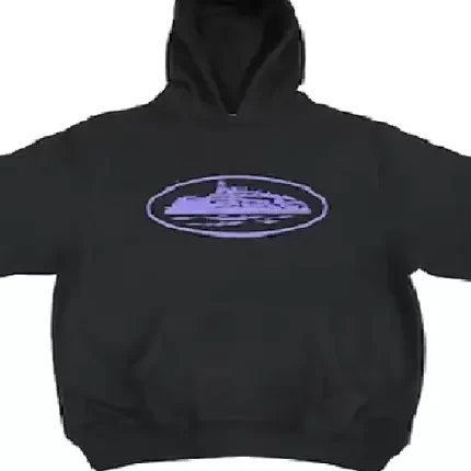 Corteiz Alcatraz Hoodie Black/Purple