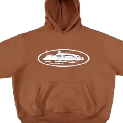 Corteiz Alcatraz Hoodie Hazelnut