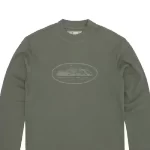 Corteiz Alcatraz Waffle Sweatshirt Tonal Khaki