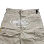 Corteiz Guerillaz 21′ Cargo Shorts Beige