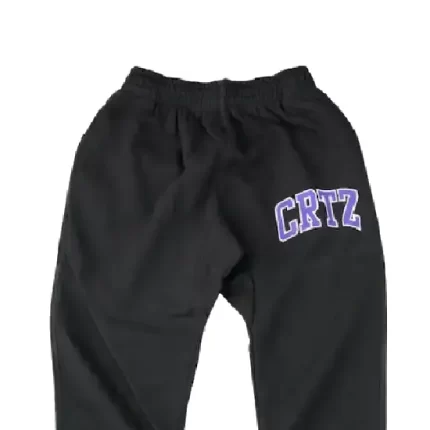 Corteiz Dropout Sweatpants Black/Purple