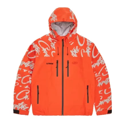 Corteiz Elitework Waterproof Shell Jacket Orange