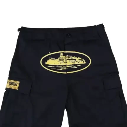 Corteiz Guerillaz 21′ Shorts Black/Yellow