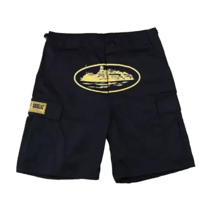 Corteiz Guerillaz 21′ Shorts Black/Yellow