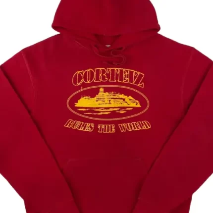 Corteiz OG Alcatraz Hoodie Red