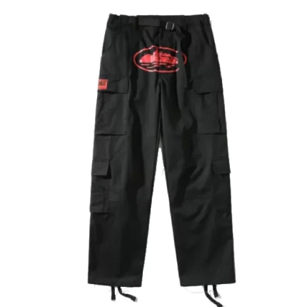 Corteiz Purp Guerillaz Cargos Black/Red