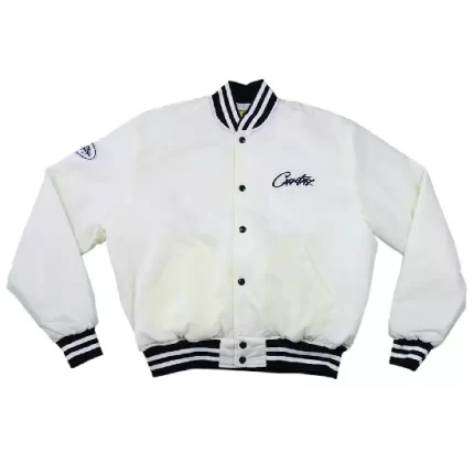 Corteiz Stadium Jacket White