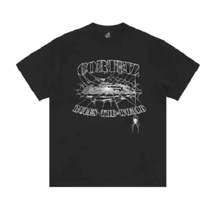 Corteiz Web Alcatraz Tee *New Blank* Black